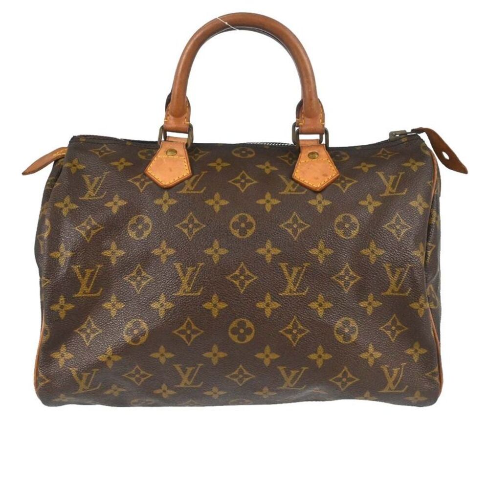 Louis Vuitton Speedy Monogram Canvas Brown Canvas Handbag